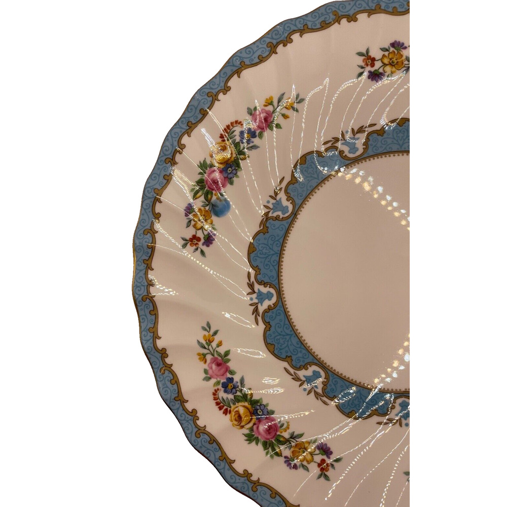 Fine Bone China Crown Staffordshire England R Cake Plate On Stand